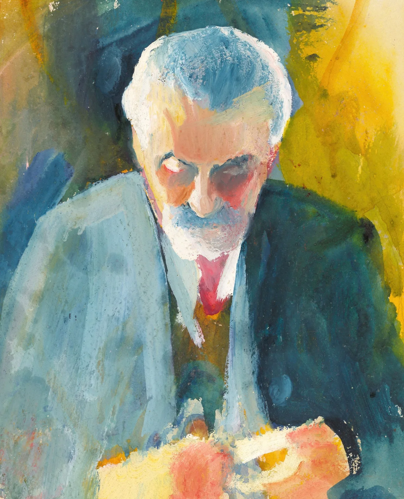 Bildnisstudie Bernhard Koehler av August Macke