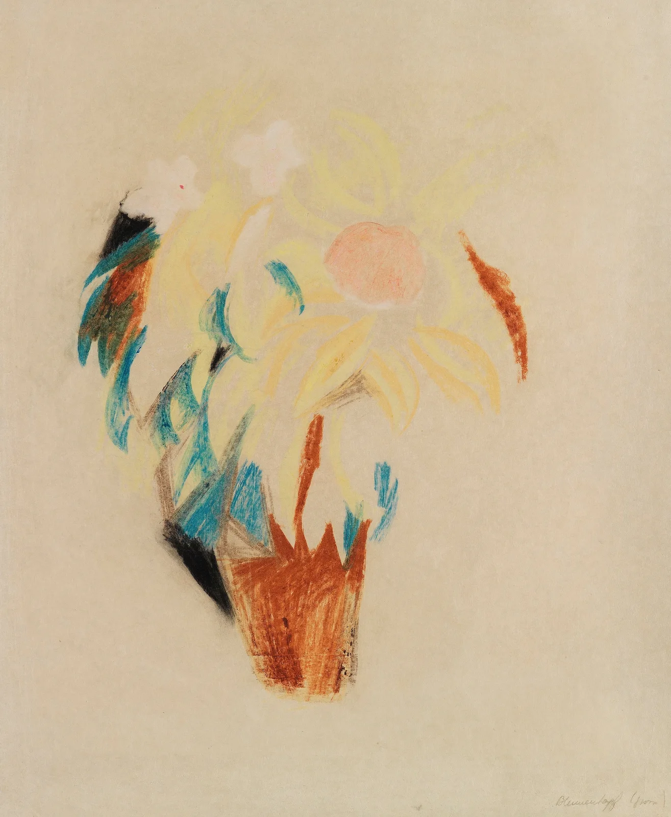 Blumentopf (groß) av August Macke