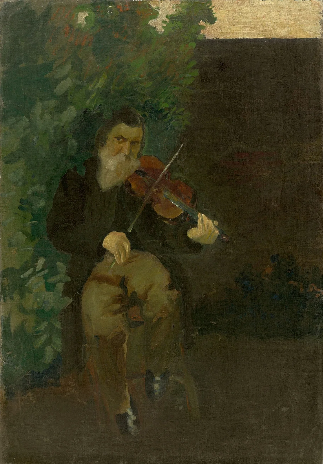 Der alte Geiger av August Macke