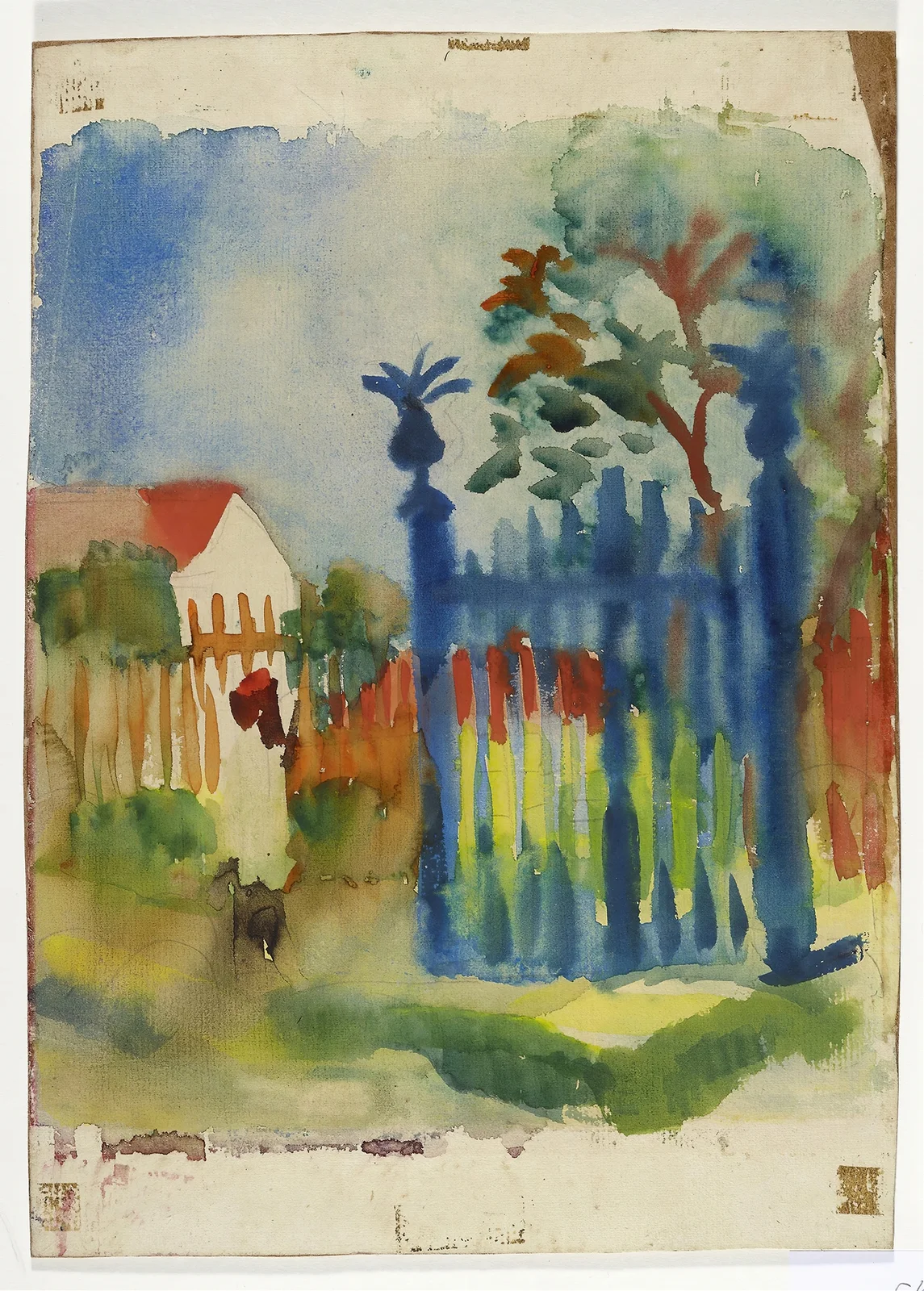 Garden gate av August Macke