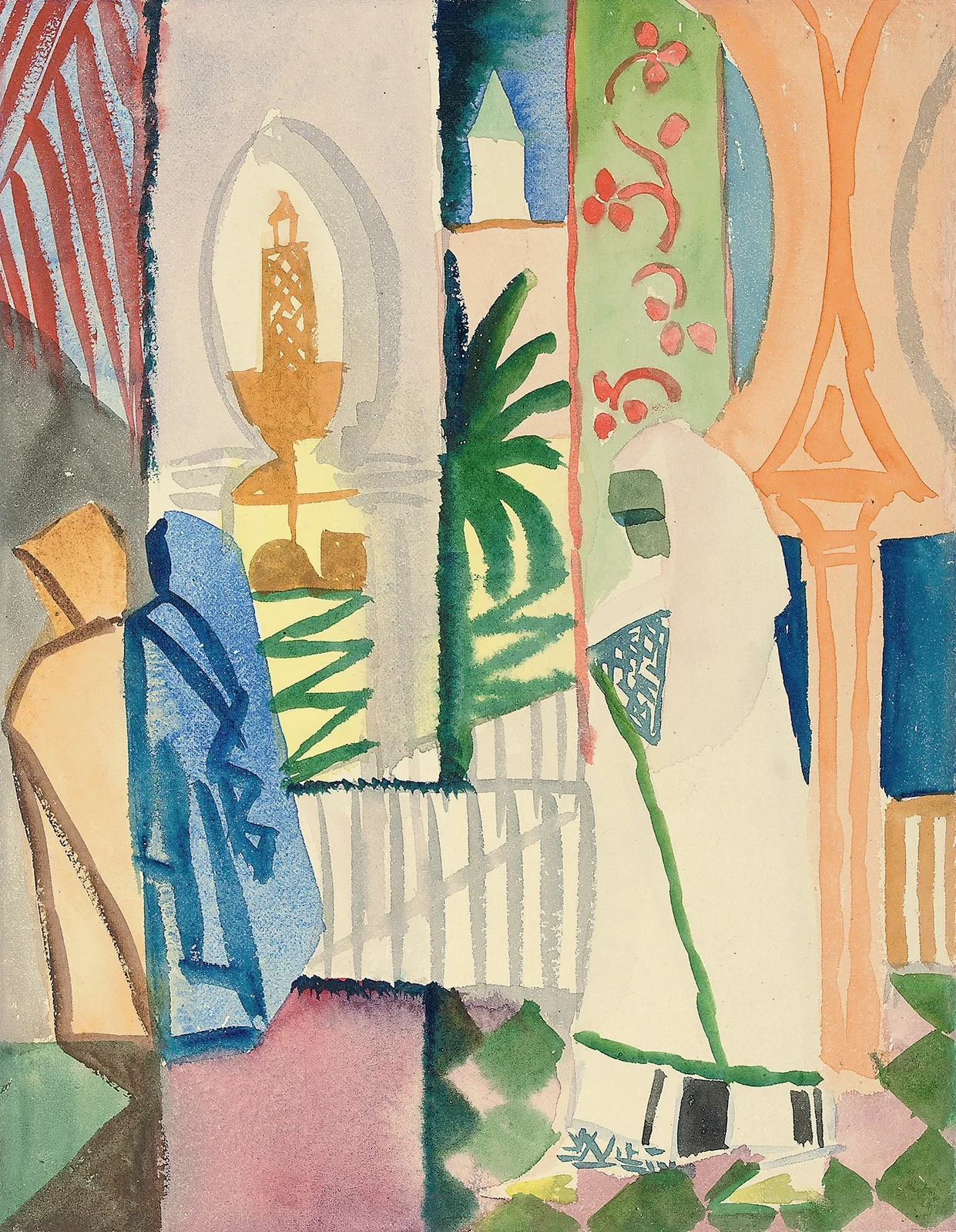 In der Tempelhalle av August Macke
