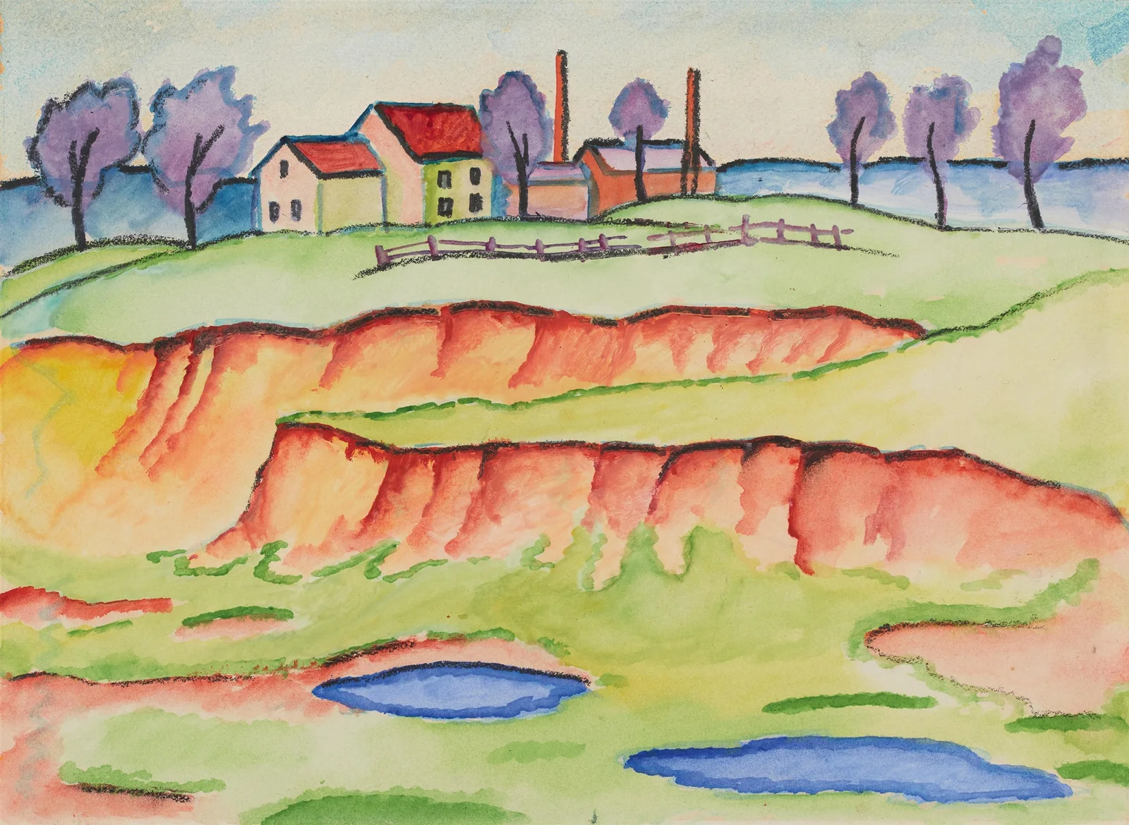 Sandgrube av August Macke