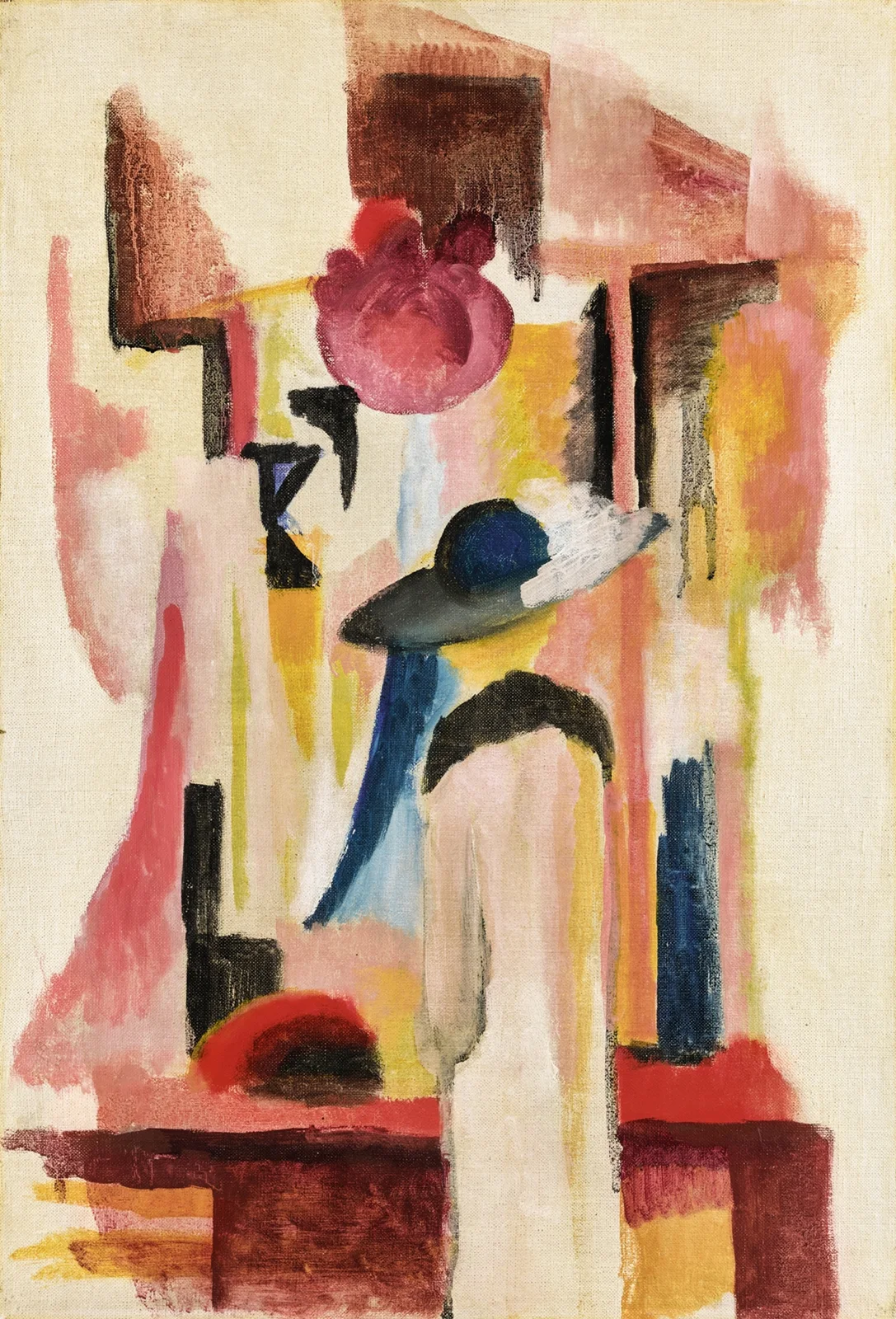 STUDIE ZU HELLEM SCHAUFENSTER (STUDY FOR BRIGHT SHOP WINDOW) av August Macke