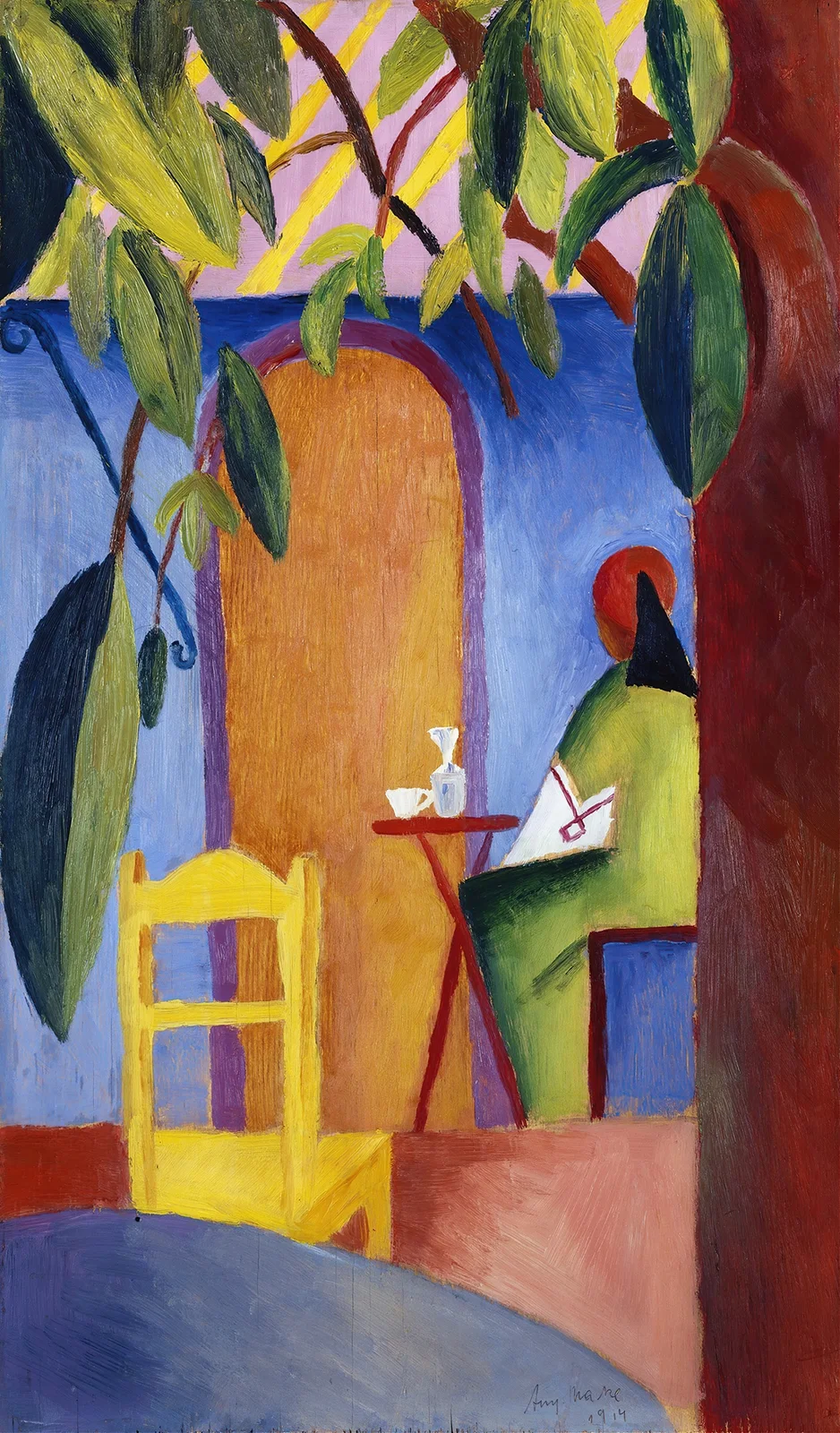 Turkish Café av August Macke
