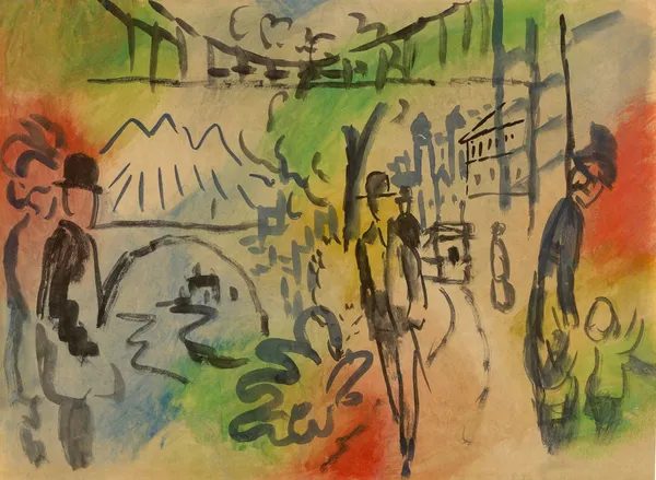 Uferpromenade av August Macke