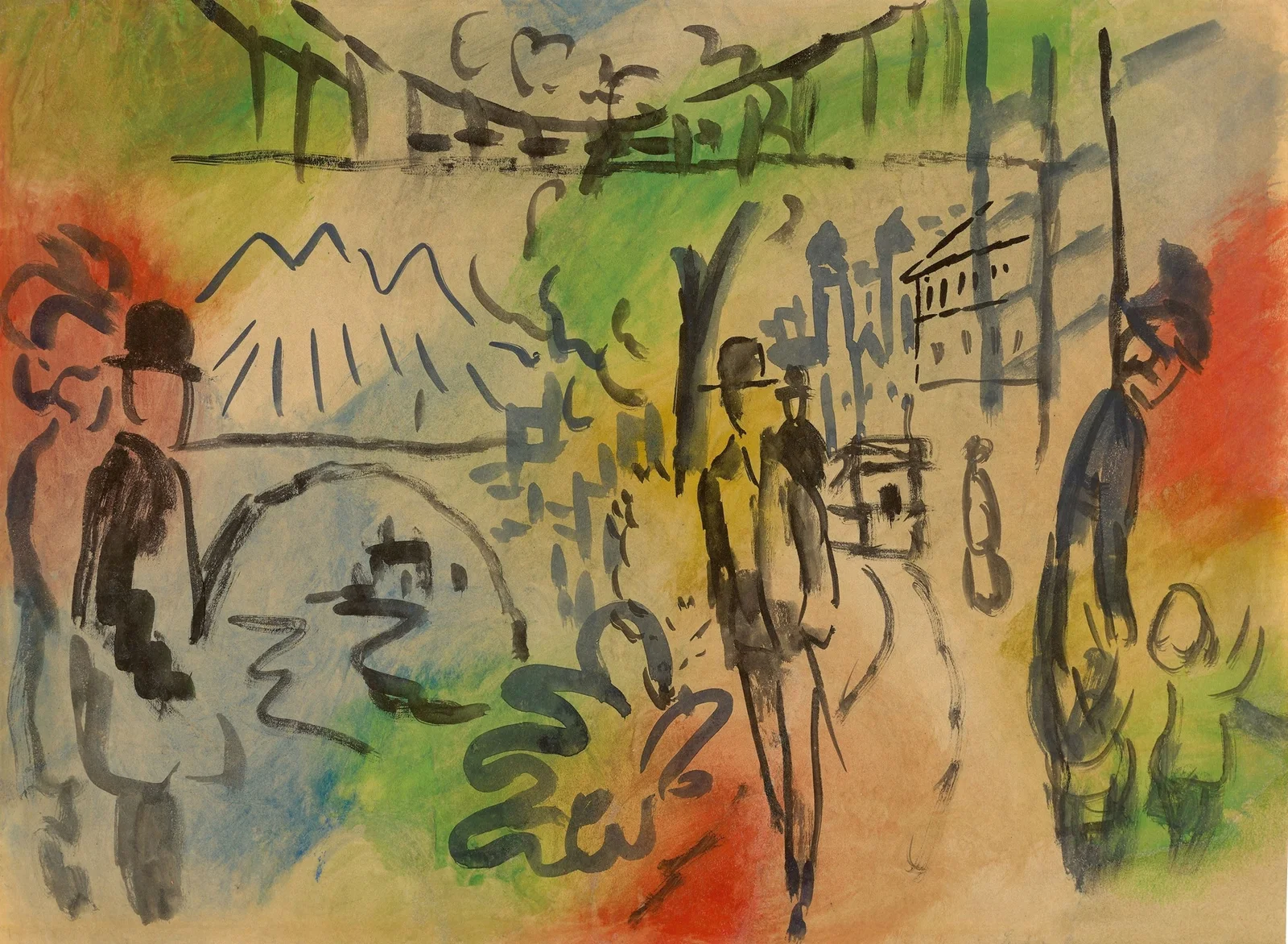 Uferpromenade av August Macke