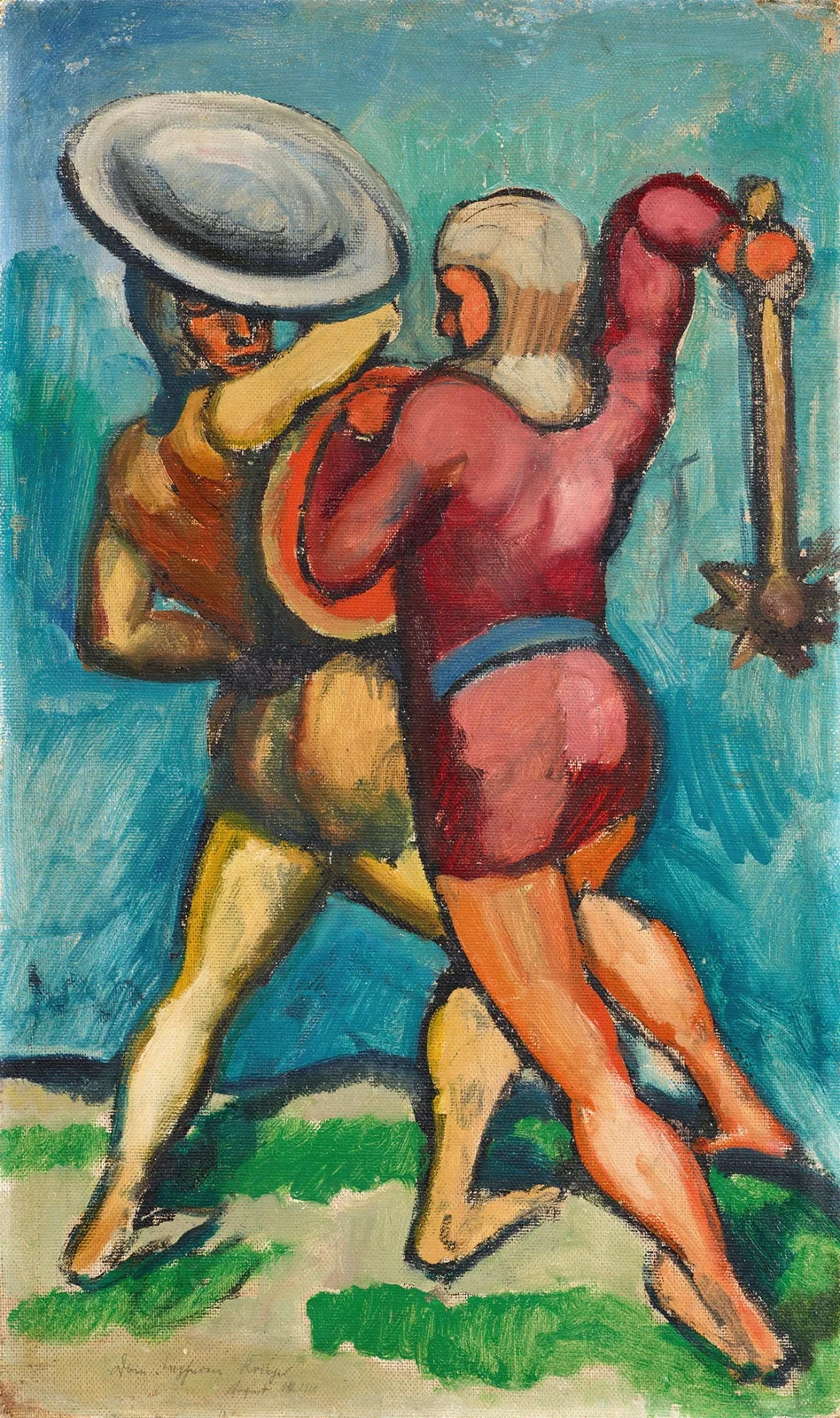Zwei Kämpfende av August Macke