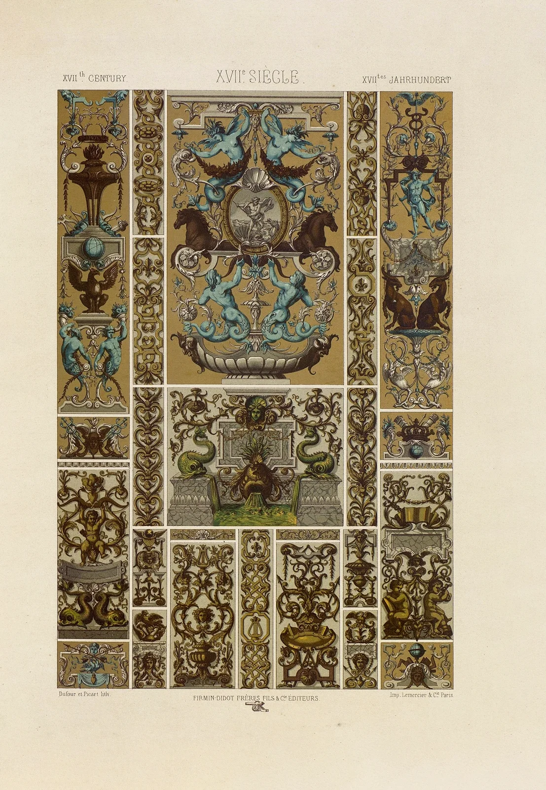 XVII Siecle 6 av Auguste Racinet