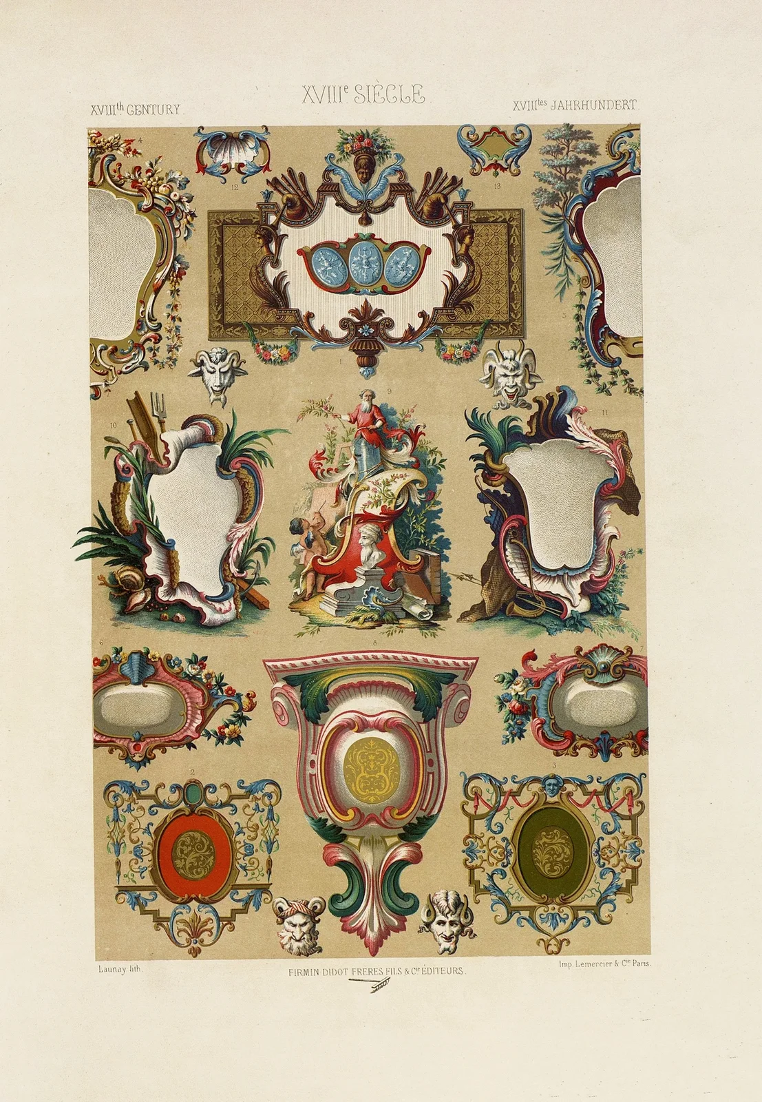 XVIII Siecle 8 av Auguste Racinet