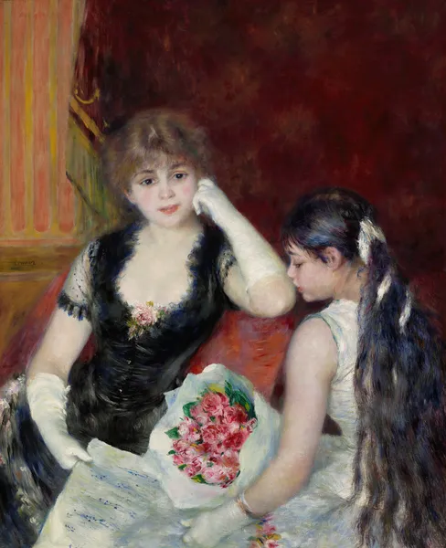 A box at the theater (At the concert) av Pierre-Auguste Renoir