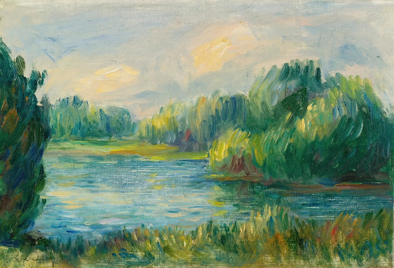 Bord De Rivière av Pierre-Auguste Renoir