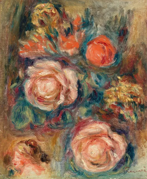 Bouquet of Roses (Bouquet de roses) av Pierre-Auguste Renoir