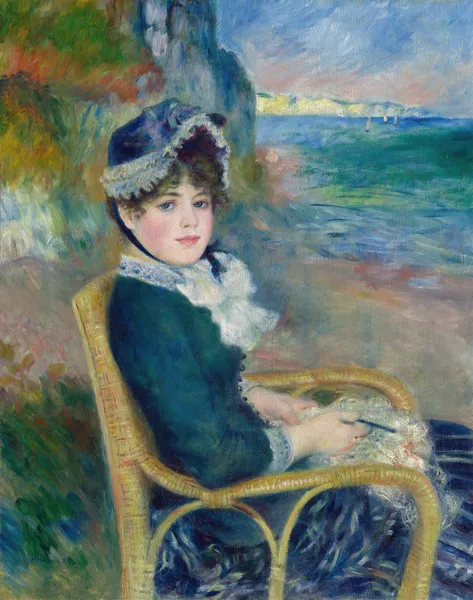 By the Seashore av Pierre-Auguste Renoir
