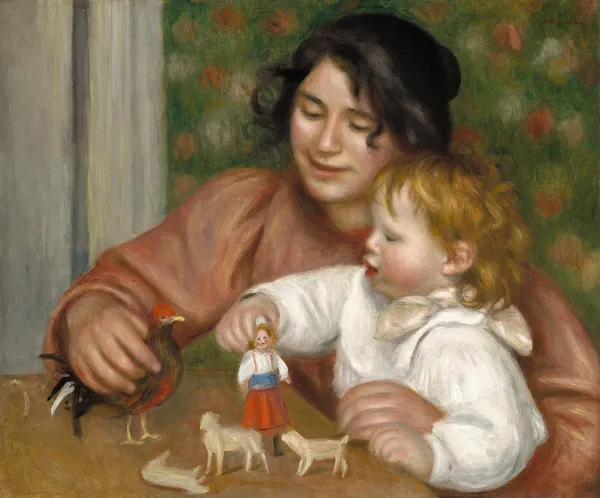 Child with Toys – Gabrielle and the Artist’s Son, Jean av Pierre-Auguste Renoir