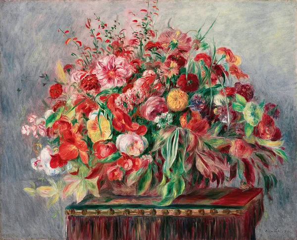 Corbeille de fleurs av Pierre-Auguste Renoir