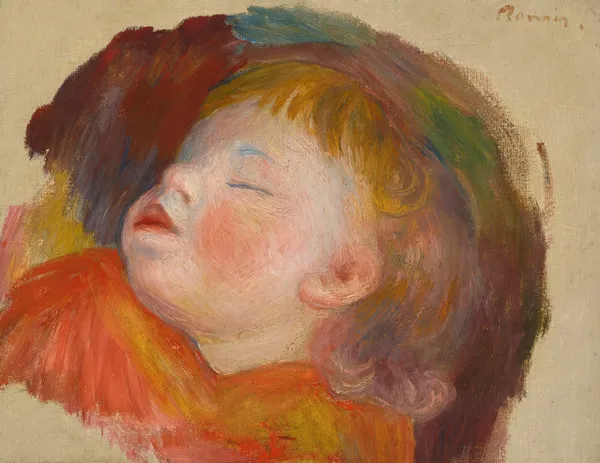 Enfant Endormi av Pierre-Auguste Renoir