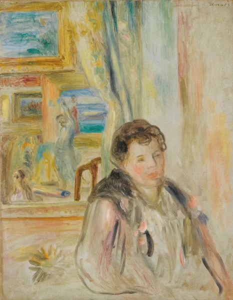 Femme Dans Un Intérieur av Pierre-Auguste Renoir