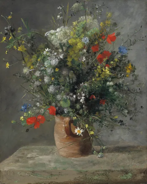 Flowers in a Vase av Pierre-Auguste Renoir