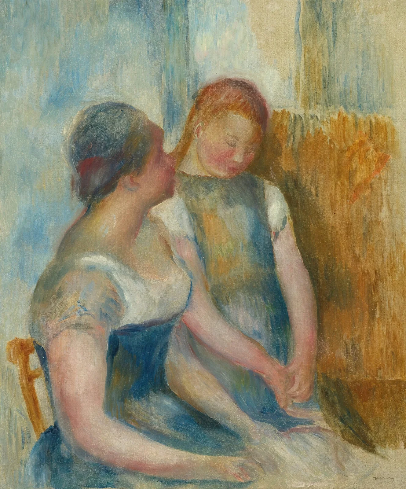 La Conversation av Pierre-Auguste Renoir