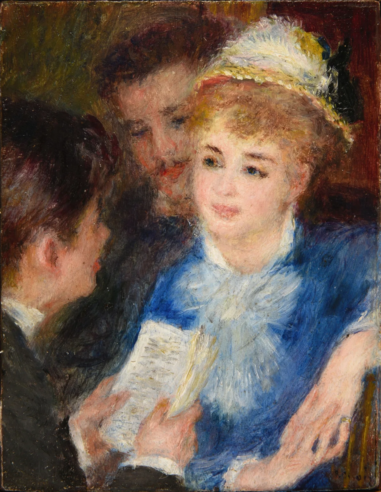 La Lecture du rôle av Pierre-Auguste Renoir