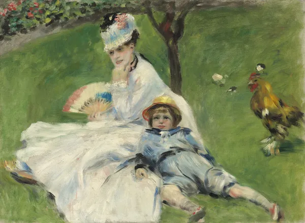 Madame Monet and Her Son av Pierre-Auguste Renoir