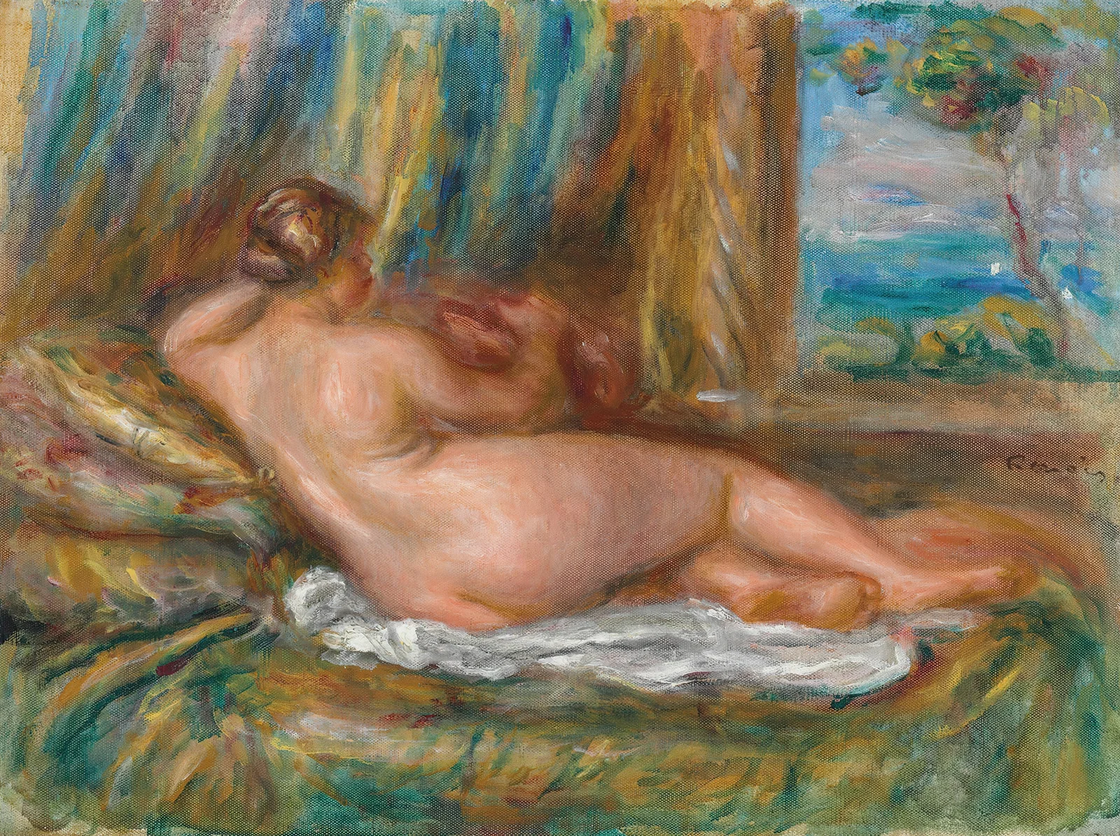 Nu couché (Odalisque couchée) av Pierre-Auguste Renoir