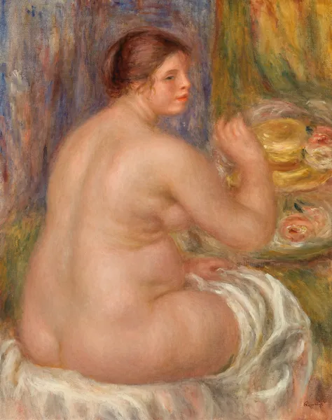 Nude from the Back (Nu de dos) av Pierre-Auguste Renoir