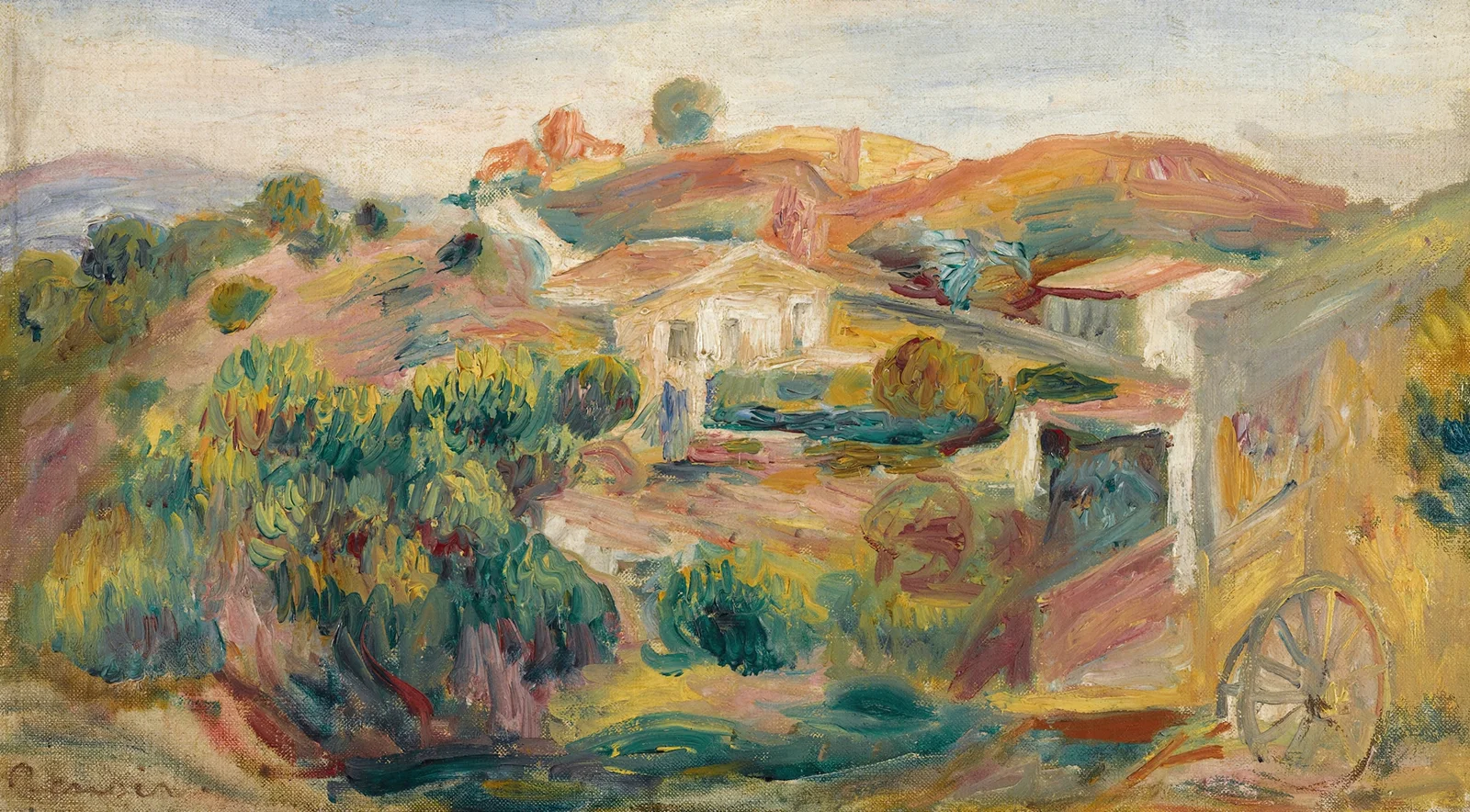 Paysage Avec Maisons av Pierre-Auguste Renoir