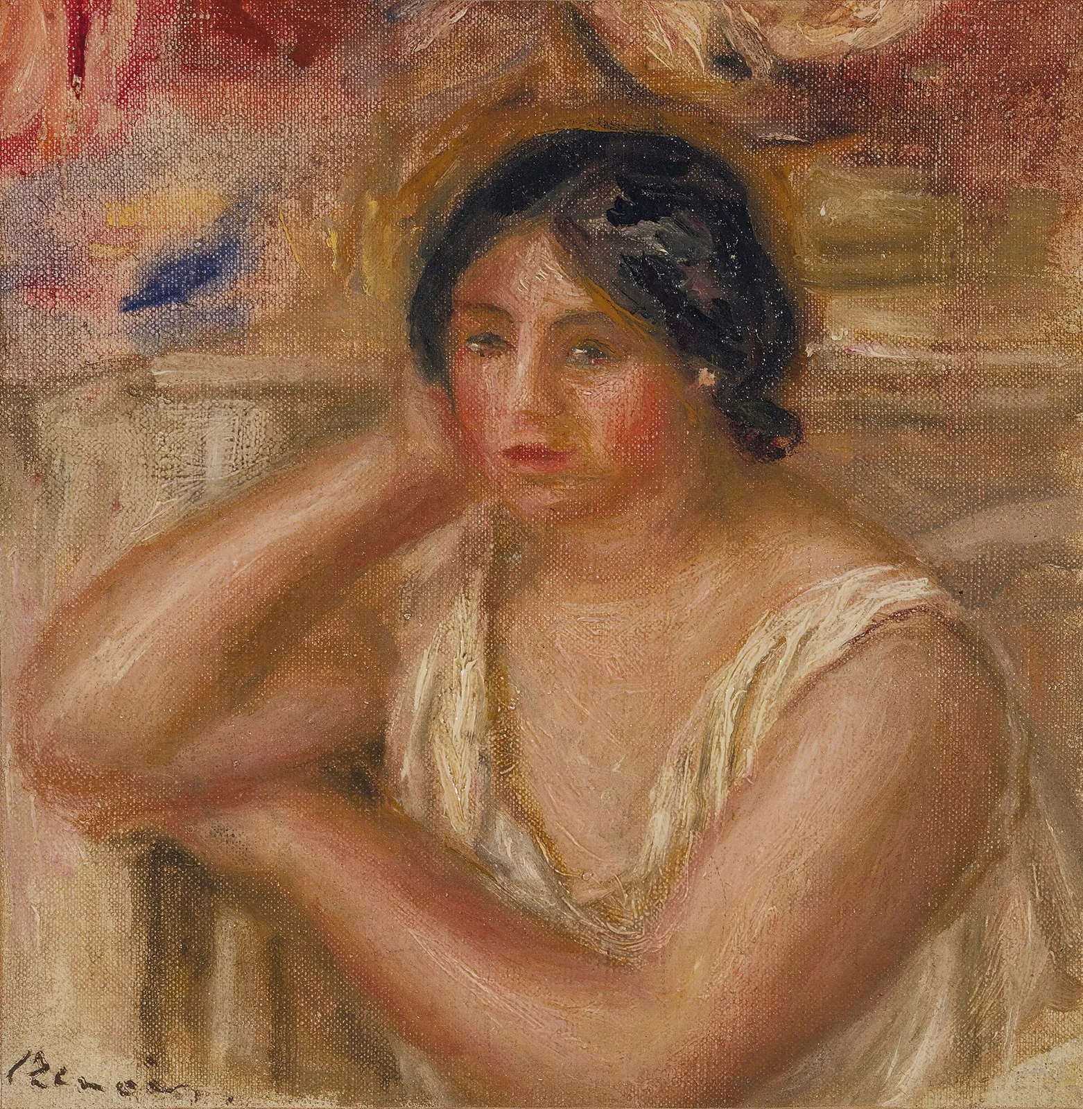 Portrait De Gabrielle av Pierre-Auguste Renoir