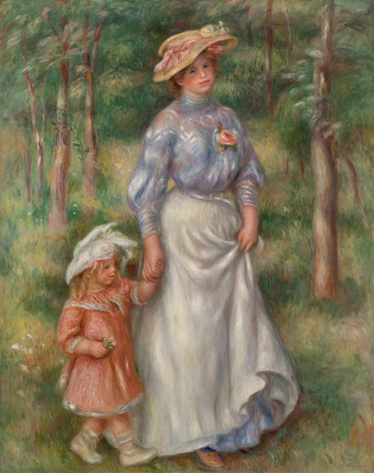 Promenade (La Promenade) av Pierre-Auguste Renoir