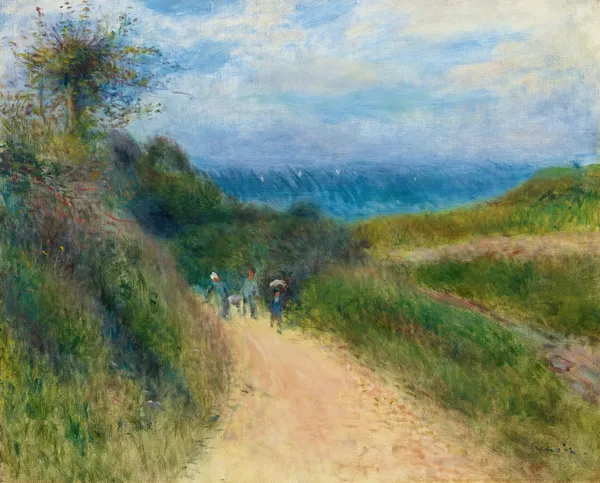 Route À Berneval av Pierre-Auguste Renoir