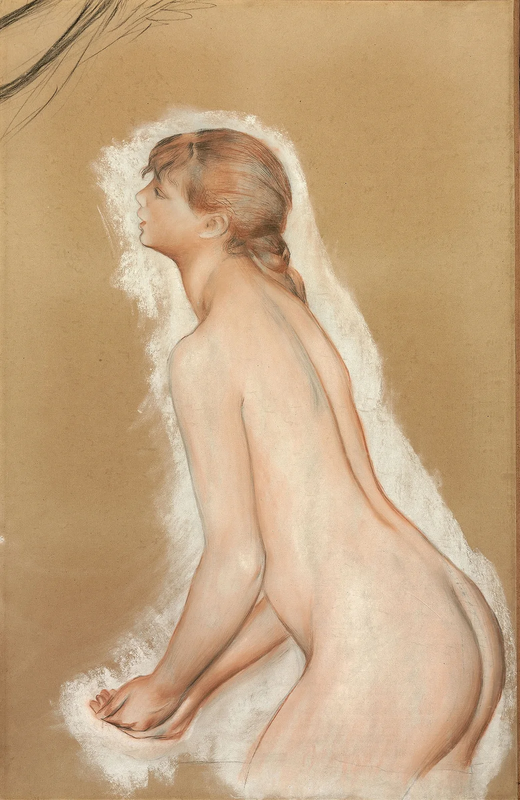 Splashing Figure (Study for ‘The Large Bathers’) av Pierre-Auguste Renoir