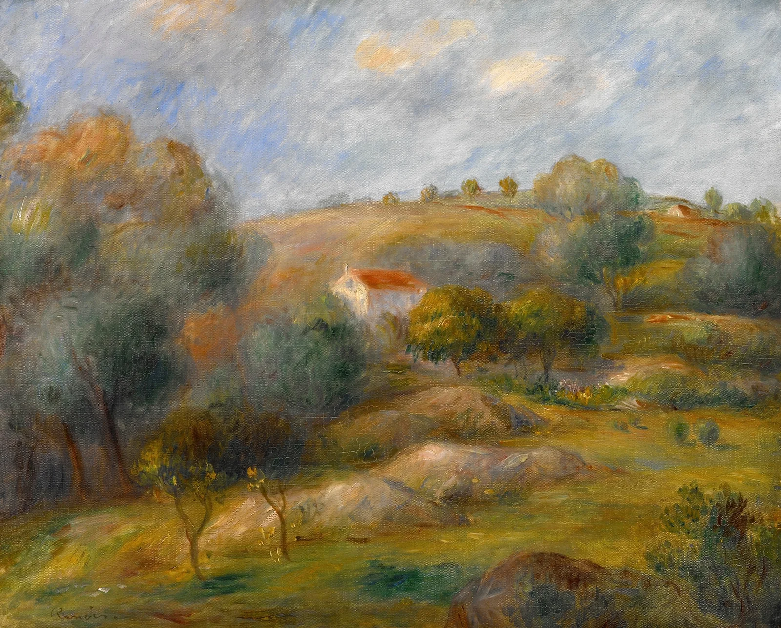 Springtime in Essoyes av Pierre-Auguste Renoir