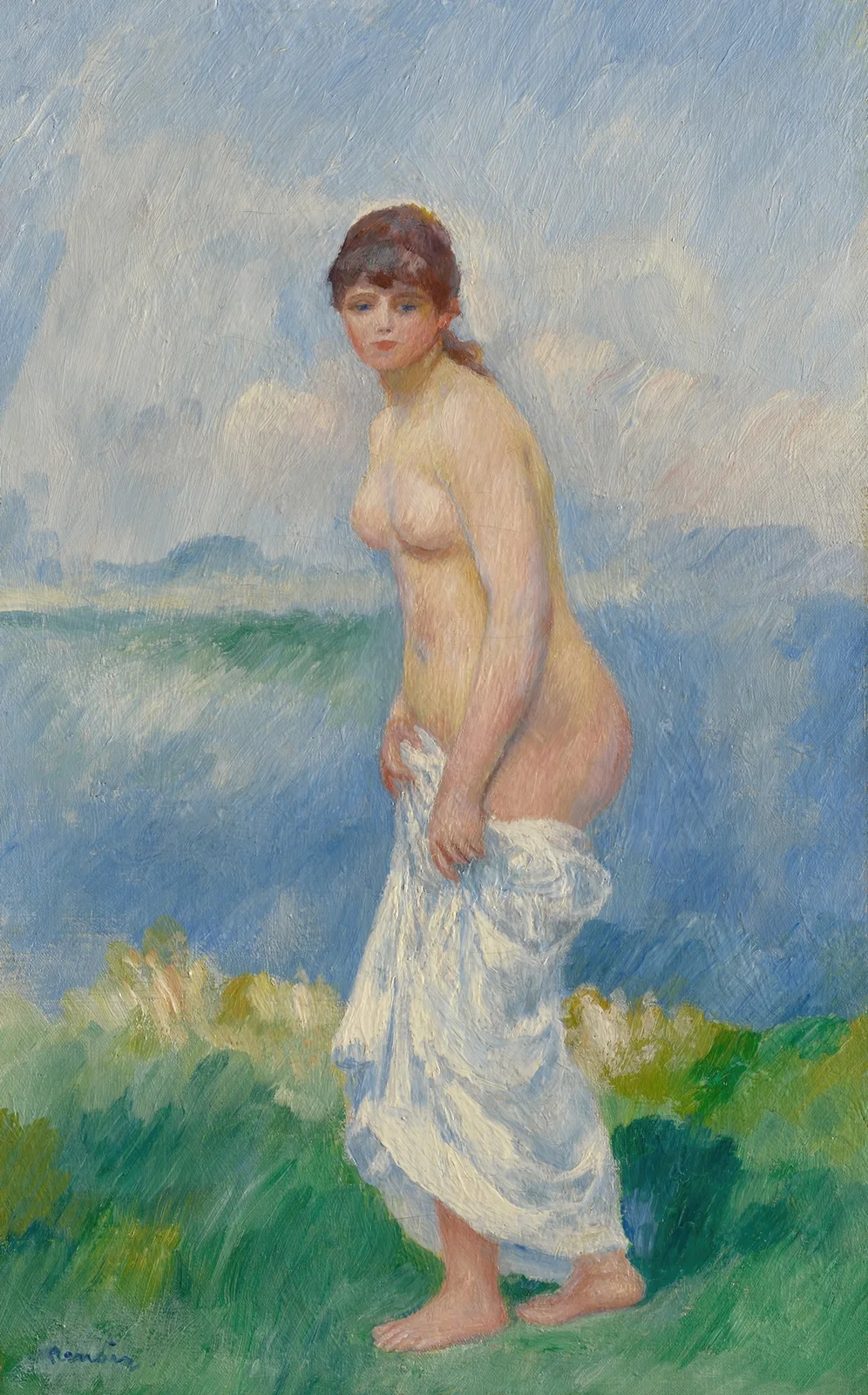 Standing Bather av Pierre-Auguste Renoir
