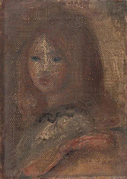 Tête de fillette av Pierre-Auguste Renoir