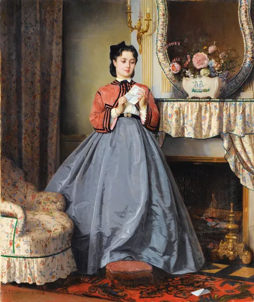 The Love Letter av Auguste Toulmouche