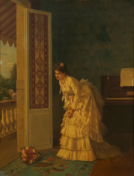 The surprise bouquet av Auguste Toulmouche