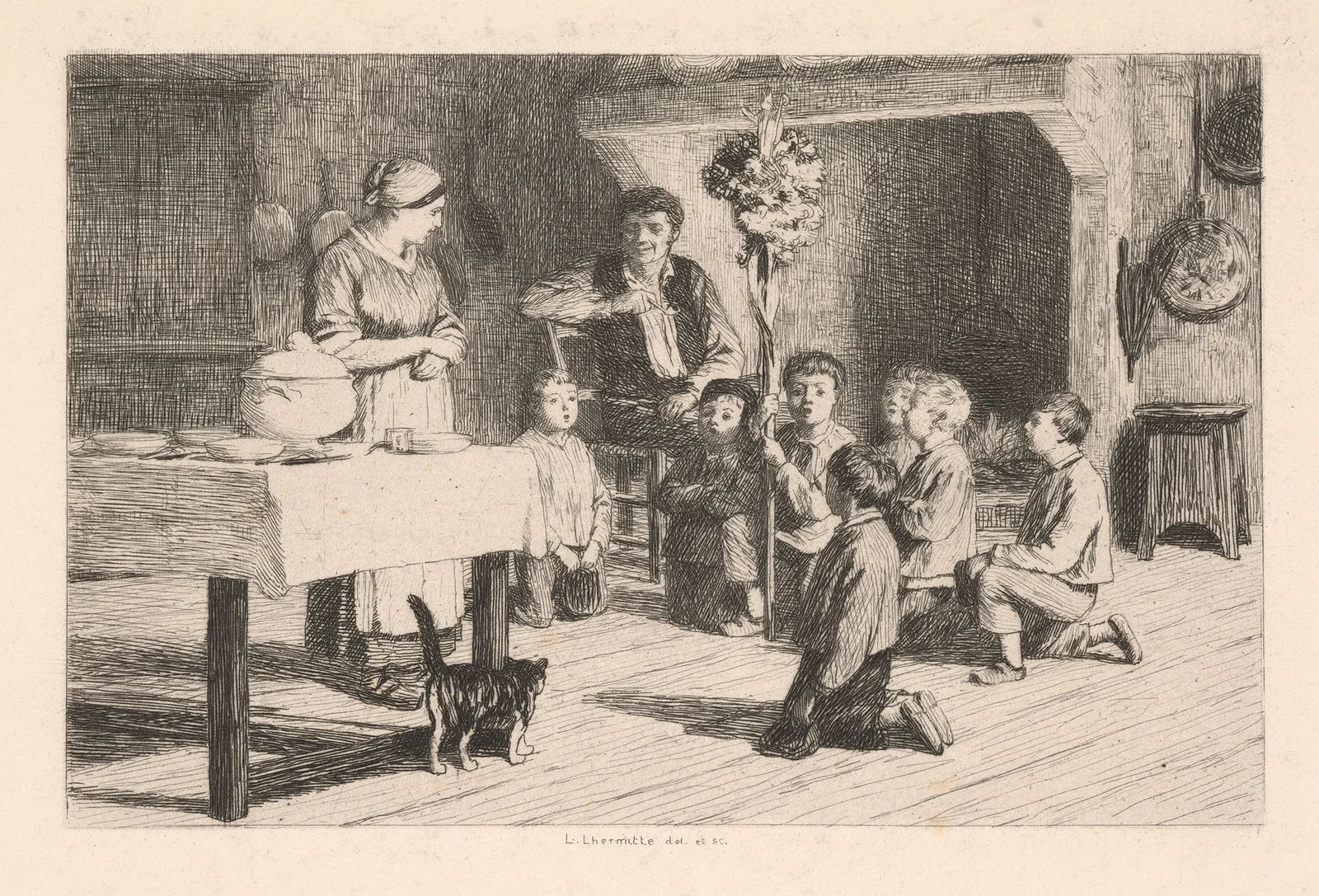Saint Nicolas av Léon Augustin Lhermitte