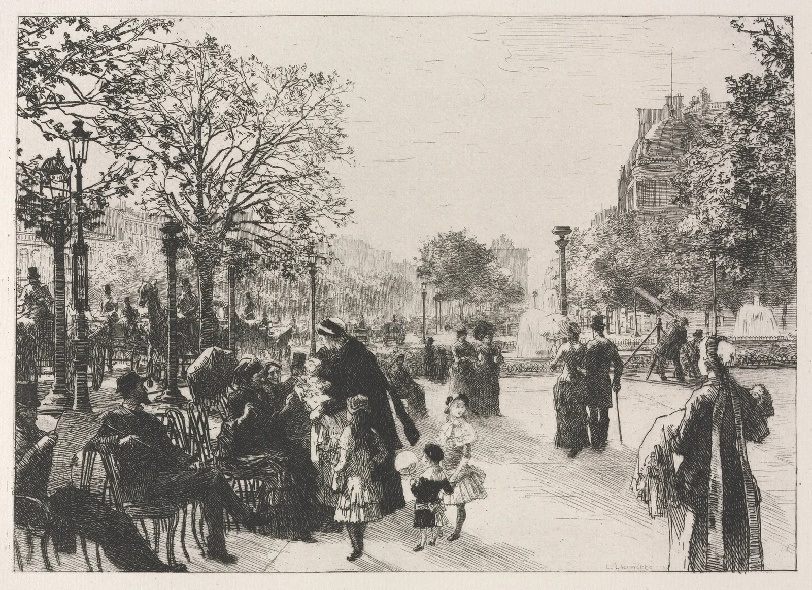 Tuileries Gardens av Léon Augustin Lhermitte