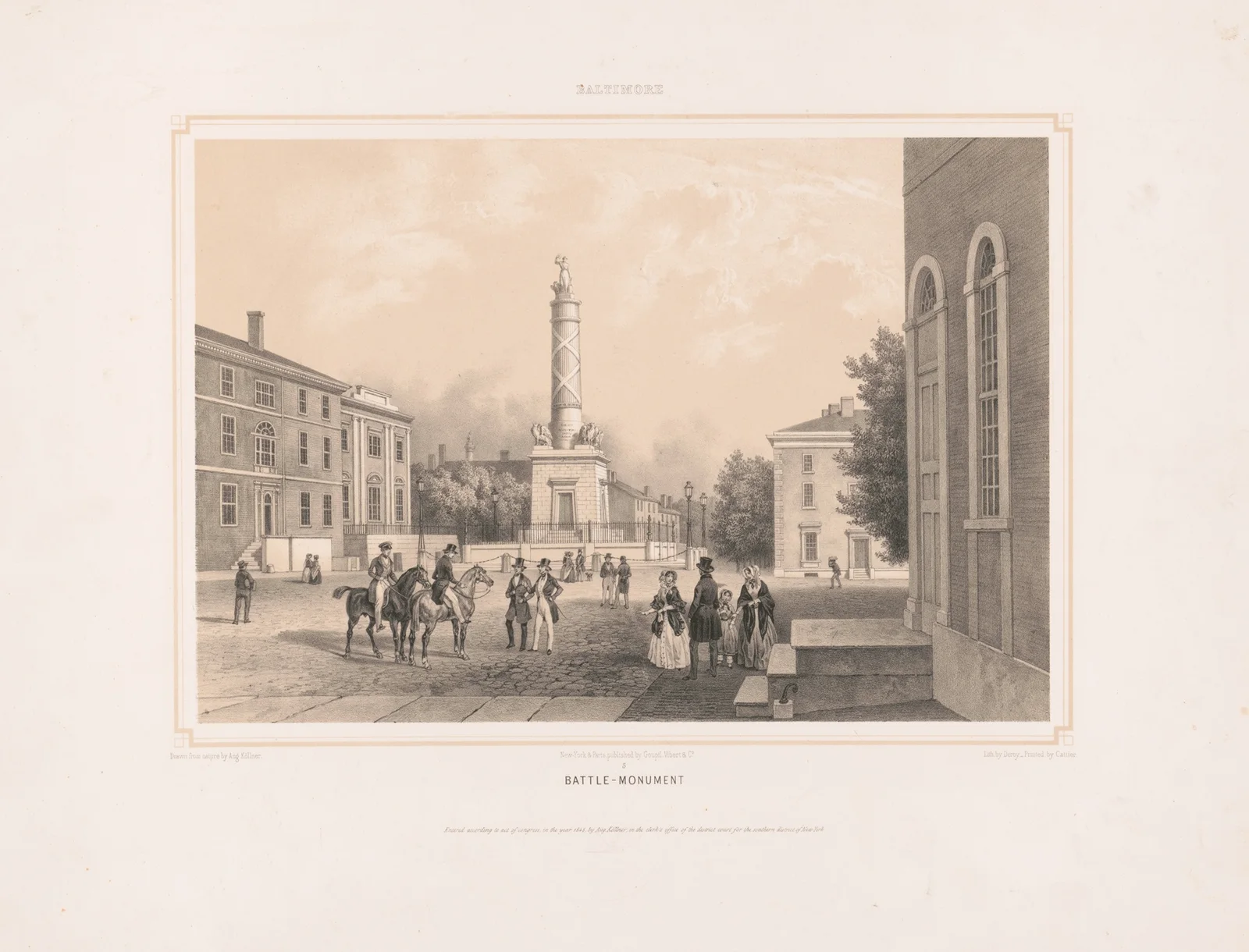 Baltimore battle monument av Augustus Köllner