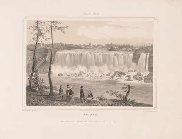 Niagara Falls American side av Augustus Köllner