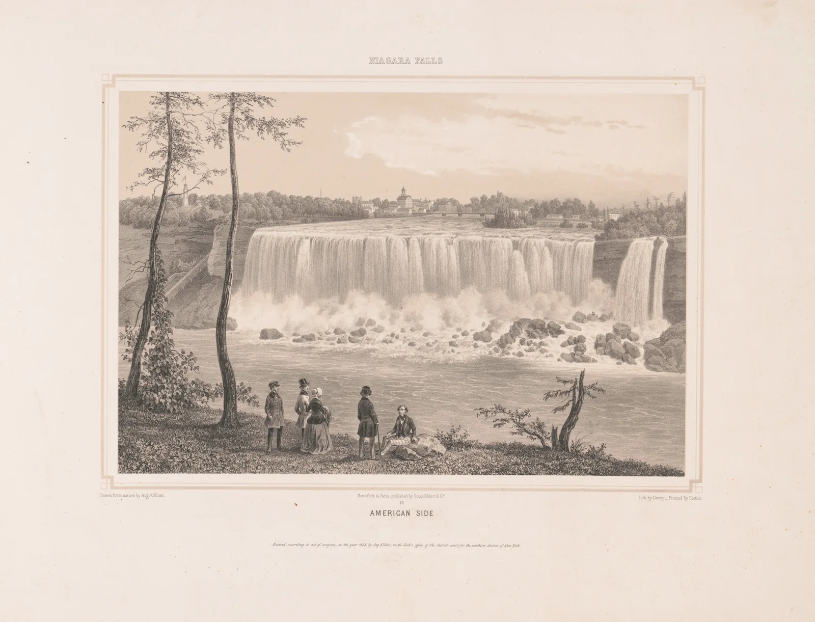 Niagara Falls American side av Augustus Köllner