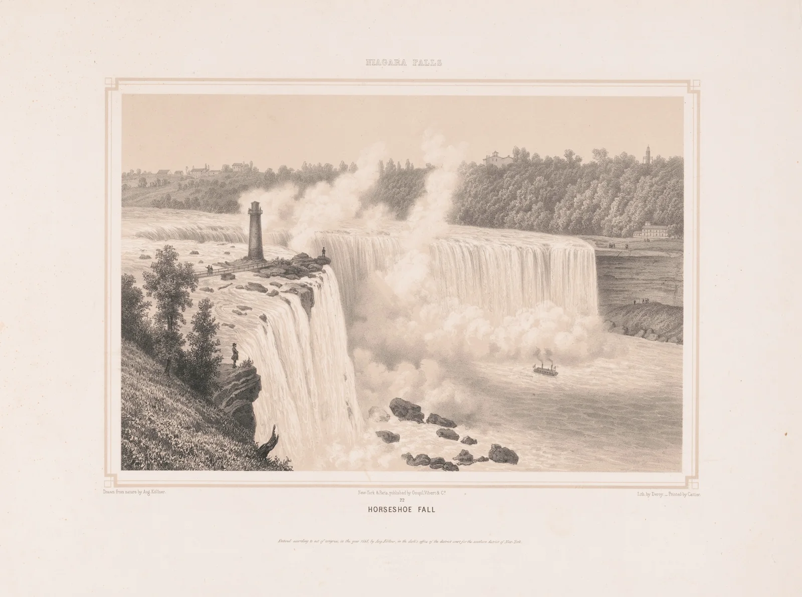 Niagara Falls Horseshoe Fall av Augustus Köllner