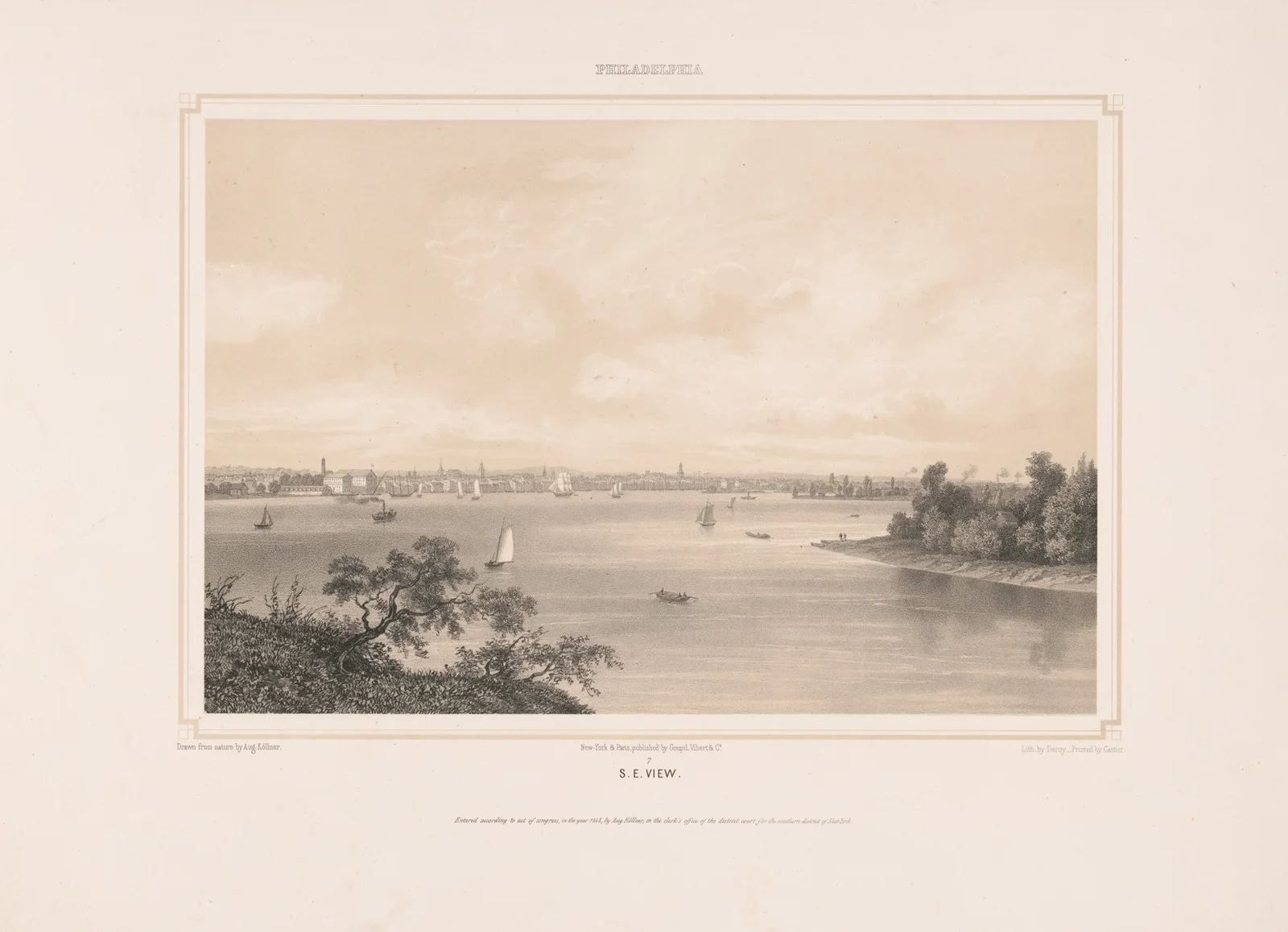 Philadelphia s.e. view av Augustus Köllner