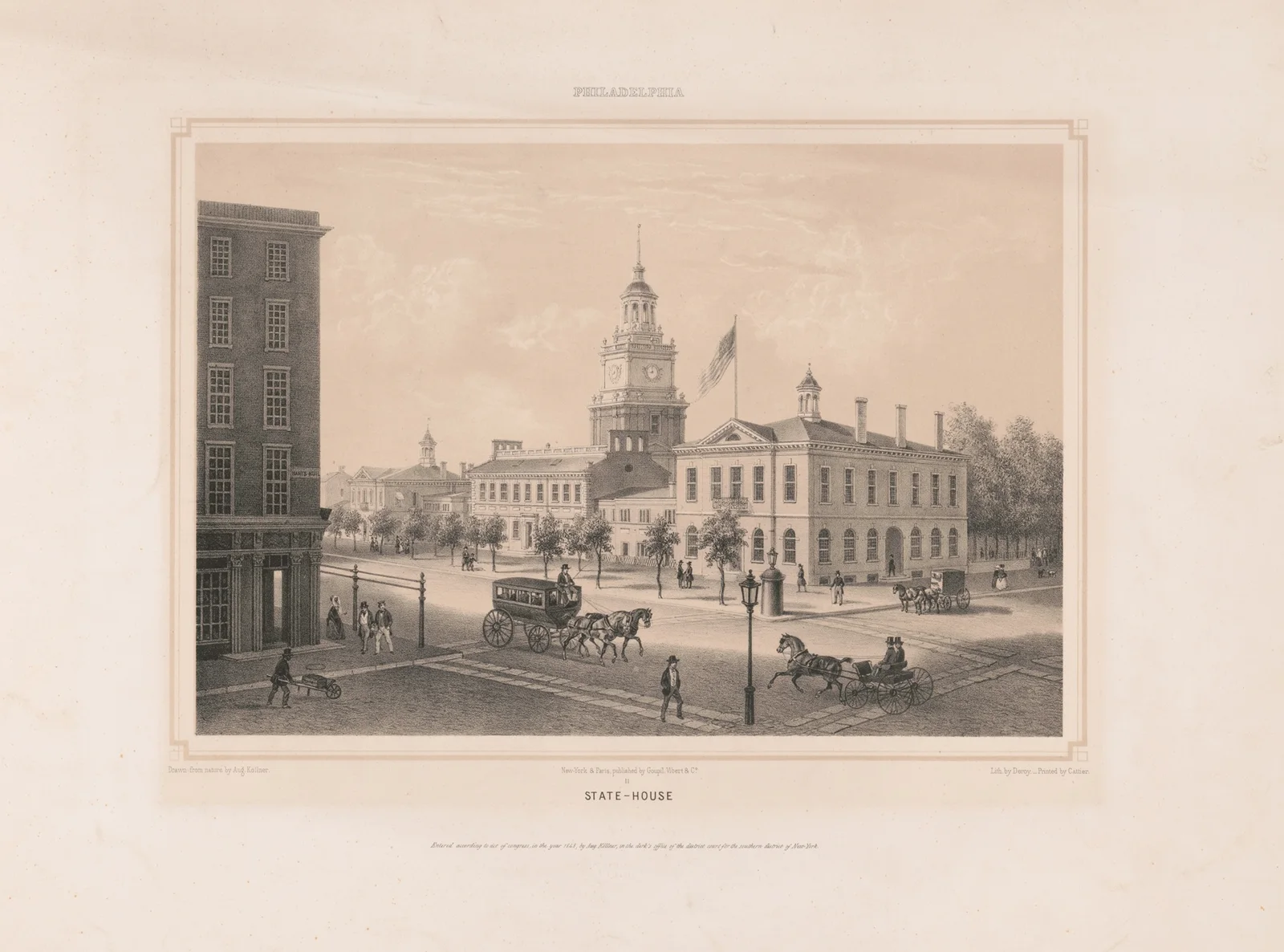 Philadelphia. State-house av Augustus Köllner
