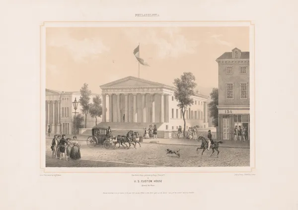 Philadelphia U.S. custom house av Augustus Köllner