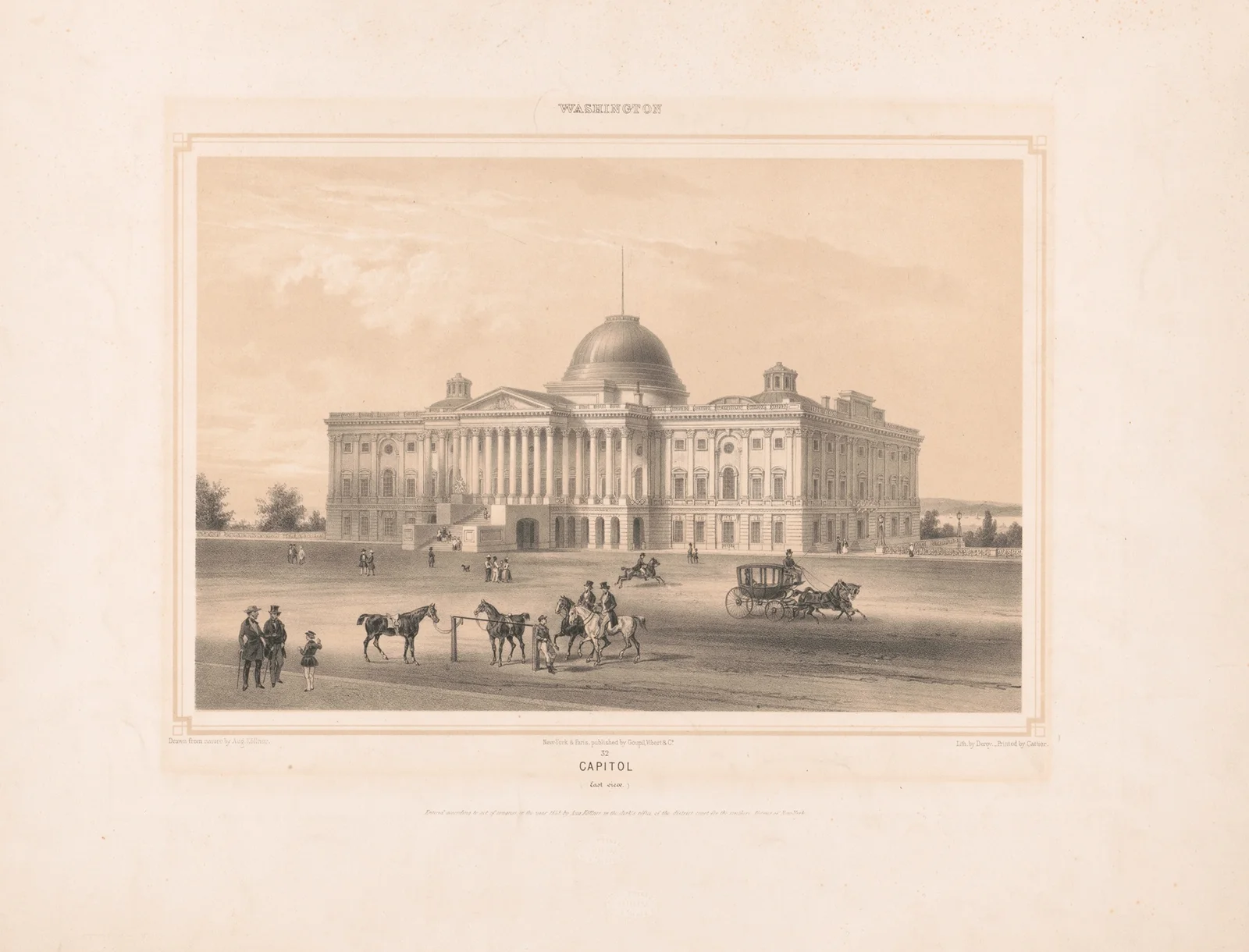 Washington–Capitol (east view) av Augustus Köllner