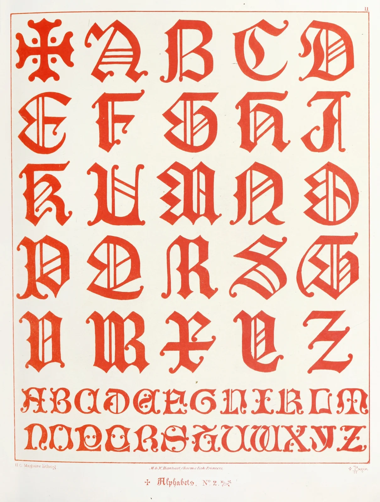Alphabets 2 av Augustus Pugin