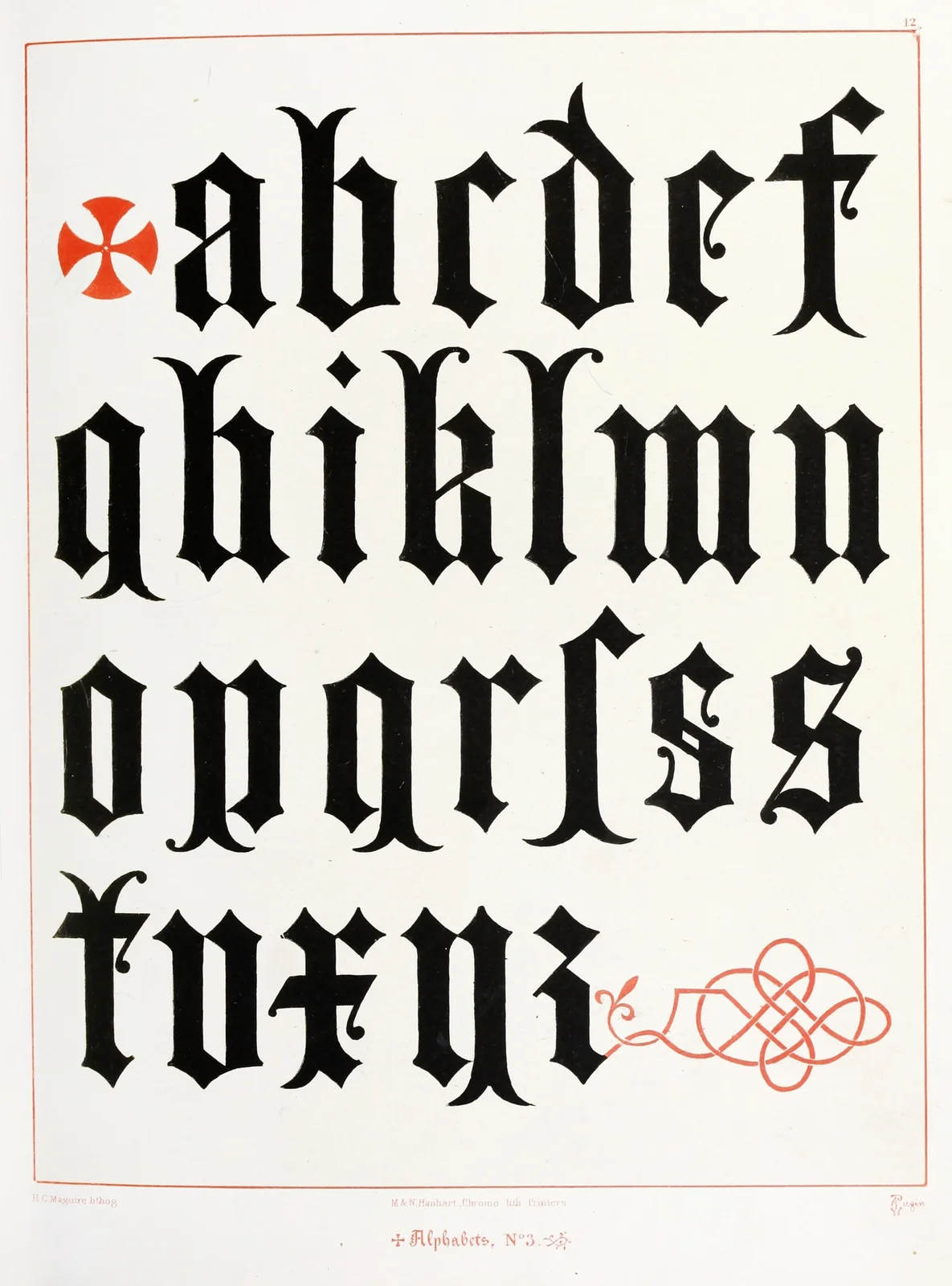 Alphabets 3 av Augustus Pugin