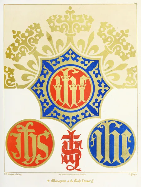 Four Monograms of the Holy Name av Augustus Pugin